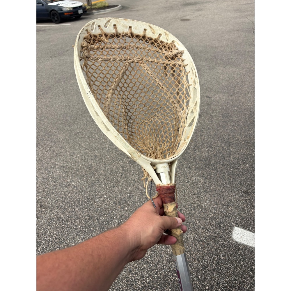STX AL6000 Pro Lacrosse Stick with Brine Zone Head White Silver Alloy Shaft